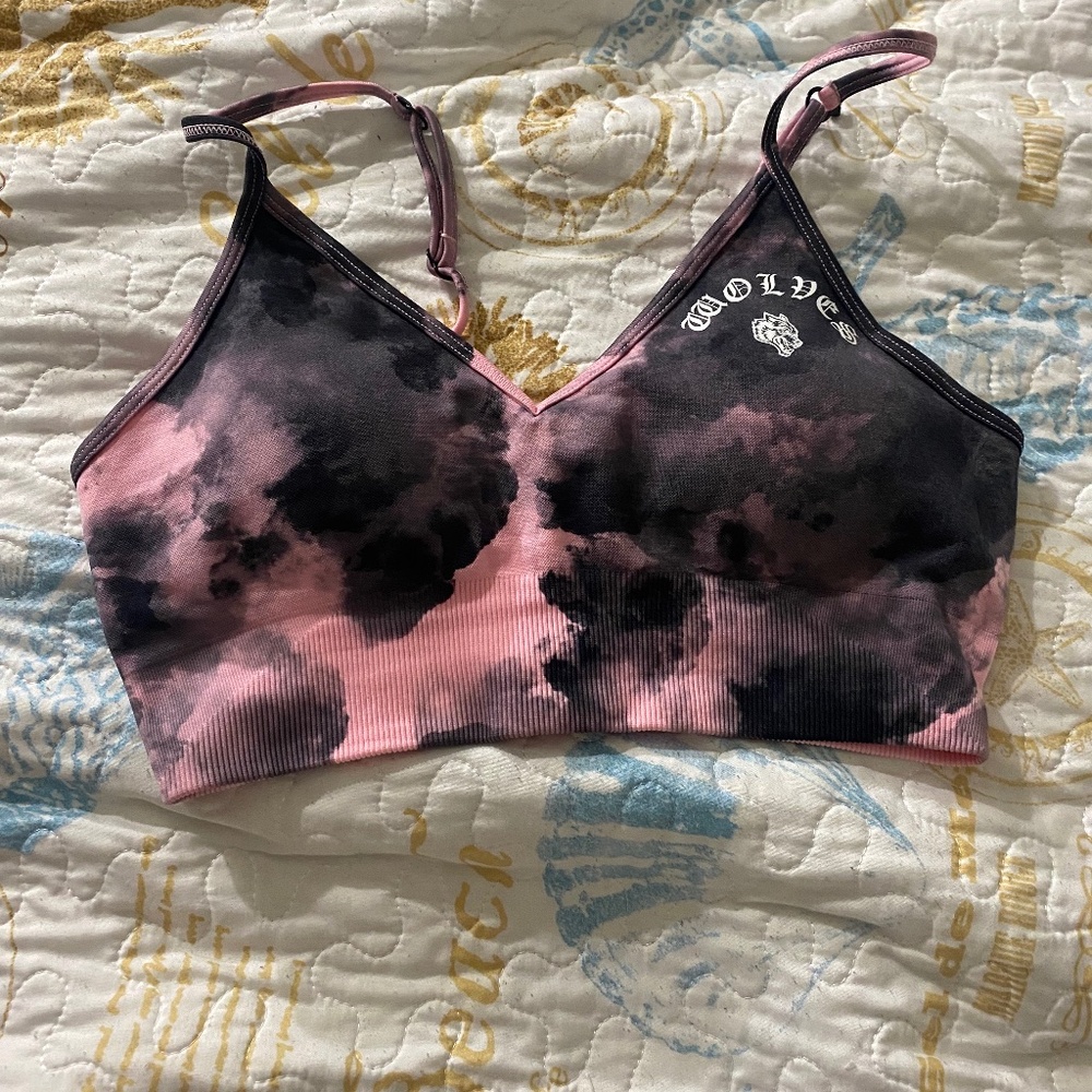 darc sport cherry blossom ghost cloud sports bra